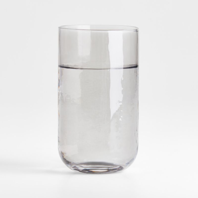 Kuruwa Grey Hammered Glass Tumbler by Eric Adjepong