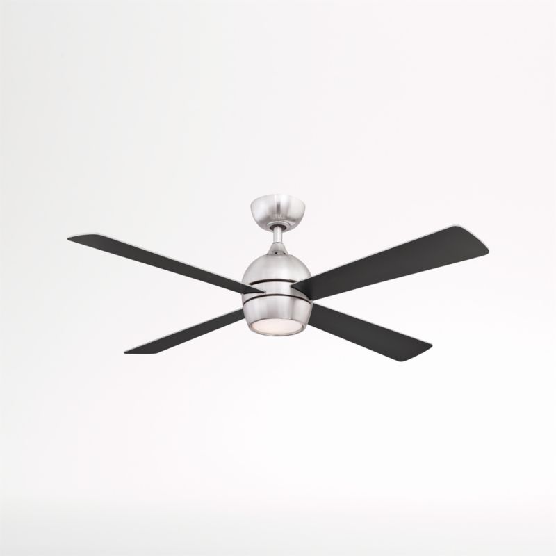 Fanimation Kwad 52 Brushed Nickel Ceiling Fan with LED light - image 1 of 2