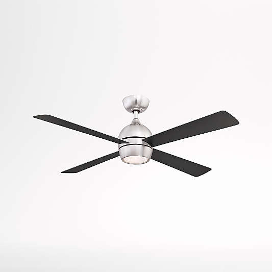 Fanimation Kwad 52 Brushed Nickel Ceiling Fan with LED light