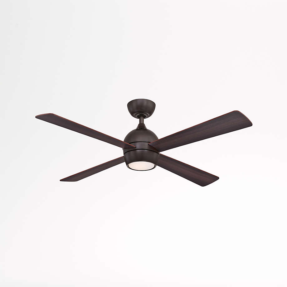 Fanimation Kwad 52" Dark Bronze Ceiling Fan with Reversible Blades & LED Light Kit + Reviews