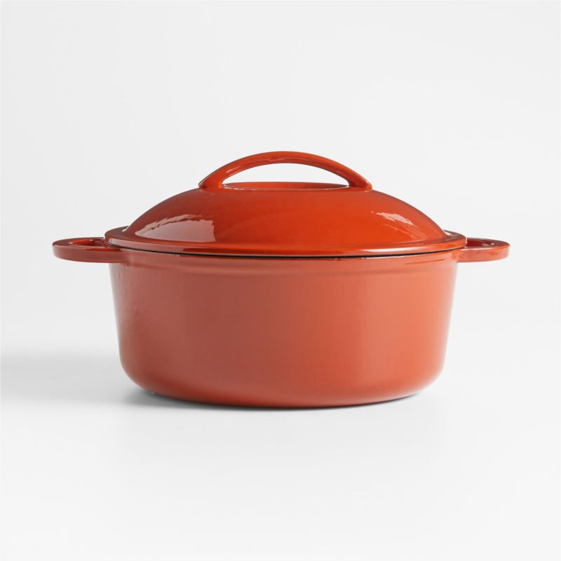 Kyense 4-Qt. Burnt Orange Enameled Cast Iron Dutch Oven by Eric