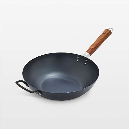 GreenPan™ Kyoto 12" Carbon Steel Wok with Helper Handle