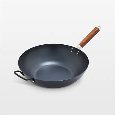 GreenPan™ Kyoto 14" Carbon Steel Wok with Helper Handle