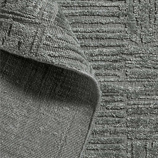 Kyoto Performance Handwoven Grey Area Rug 8'x10'