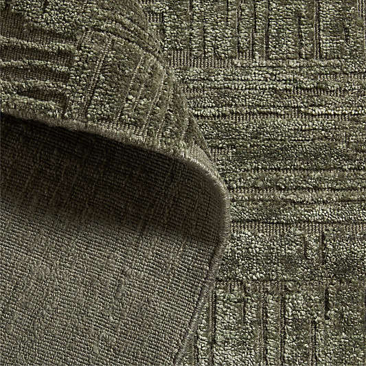 Kyoto Performance Handwoven Green Area Rug 9'x12'