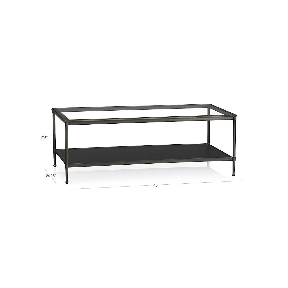 Crate and barrel kyra store coffee table