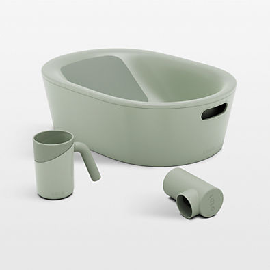 View Lalo Sage Green Baby Bathtime Starter Set details