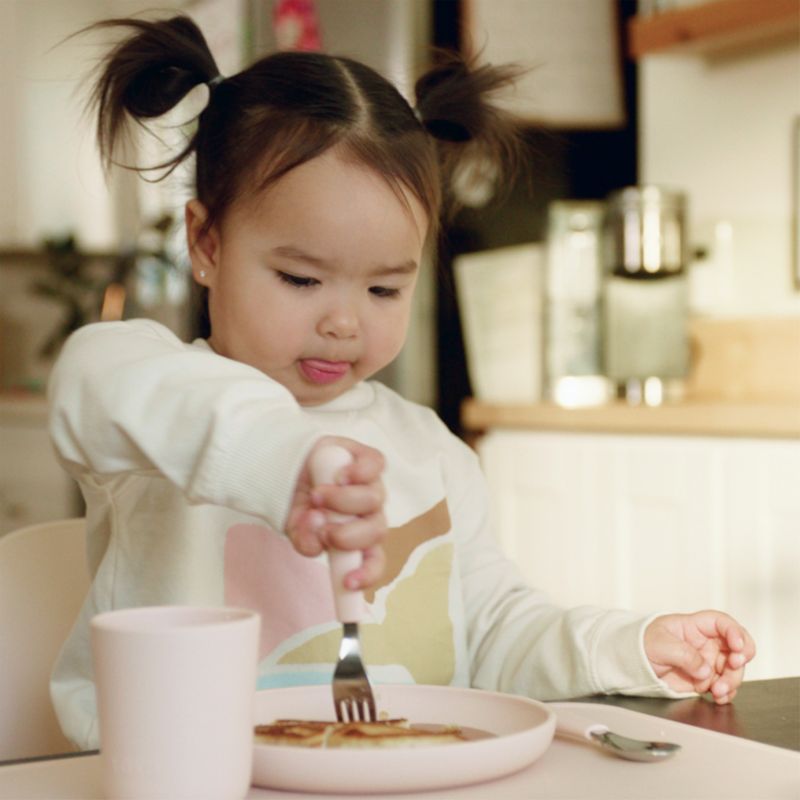 Lalo Grapefruit Pink Big Bites Full Toddler Dinnerware Set - image 1 of 8