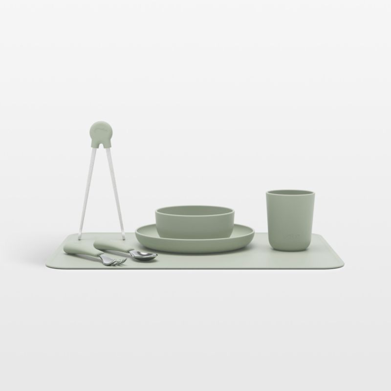 Lalo Sage Green Big Bites Full Toddler Dinnerware Set - image 0 of 7