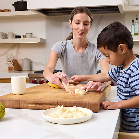 Lalo Oatmeal White Big Bites Starter Toddler Dinnerware Set