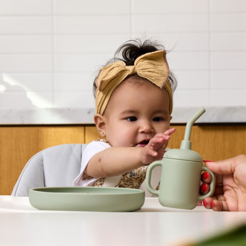 Lalo Sage Green First Bite Full Baby Feeding Set - image 2 of 10