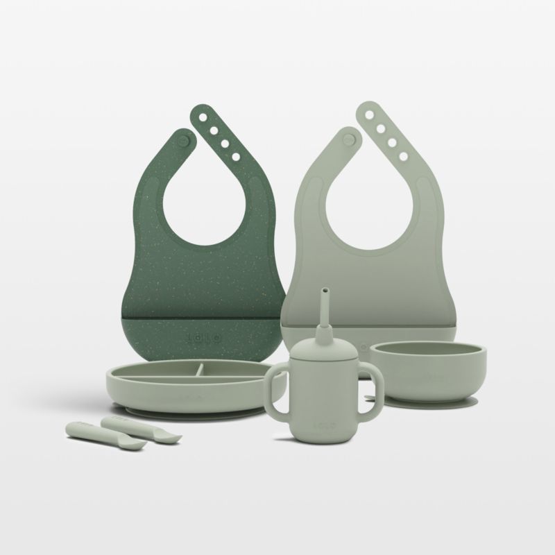 Lalo Sage Green First Bite Full Baby Feeding Set - image 0 of 10