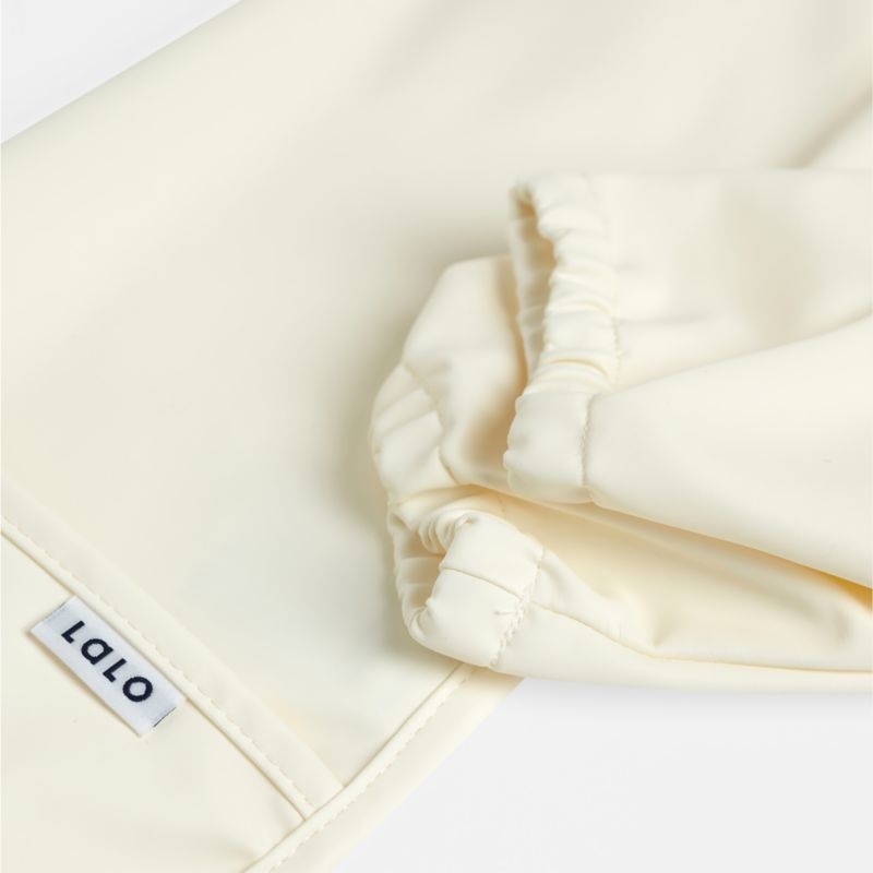 Lalo Oatmeal White Smock Bib - image 4 of 5