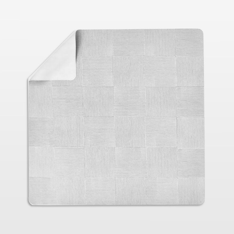 Lalo Grey Wickerwork Splat Mat - image 0 of 9