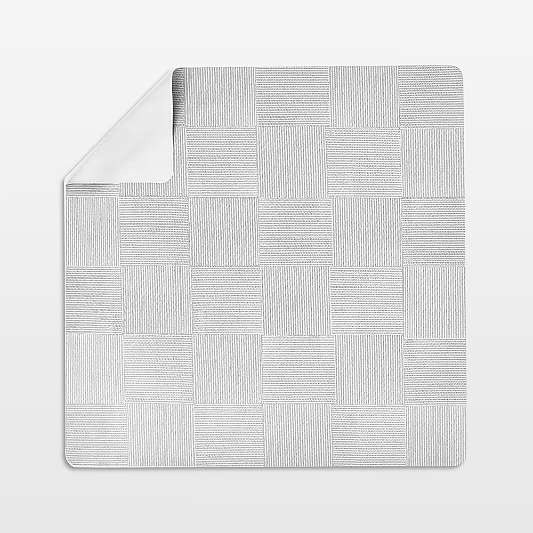 Lalo Grey Wickerwork Splat Mat