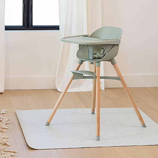 Lalo Sage Green Wickerwork Splat Mat