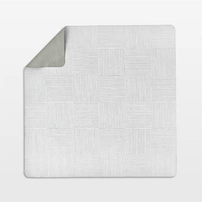 Lalo Sage Green Wickerwork Splat Mat