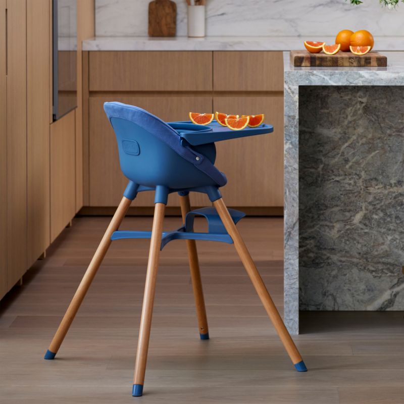 Lalo The Chair 3-in-1 Blueberry Blue Baby High Chair - image 3 of 10