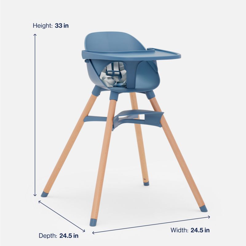 Lalo The Chair 3-in-1 Blueberry Blue Baby High Chair - image 8 of 10