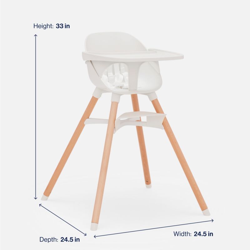 Lalo The Chair 3-in-1 Baby Coconut White High Chair - image 9 of 11