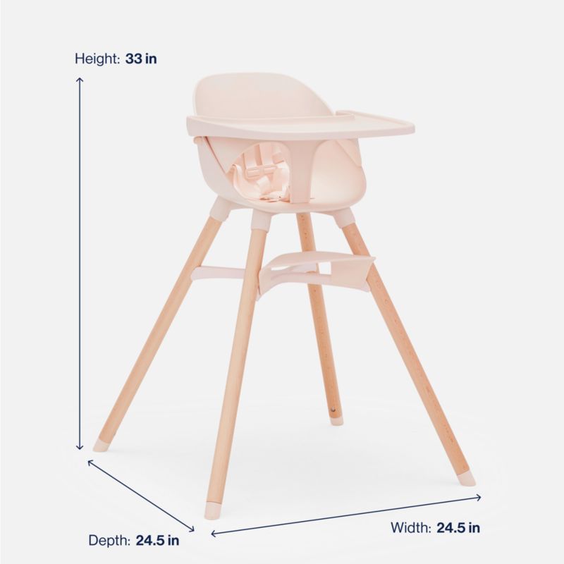 Lalo The Chair 3-in-1 Grapefruit Pink Baby High Chair - image 9 of 13