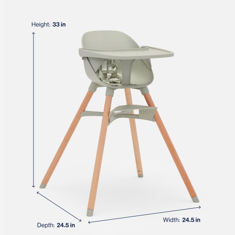 Lalo The Chair 3-in-1 Sage Green Baby High Chair - image 9 of 11