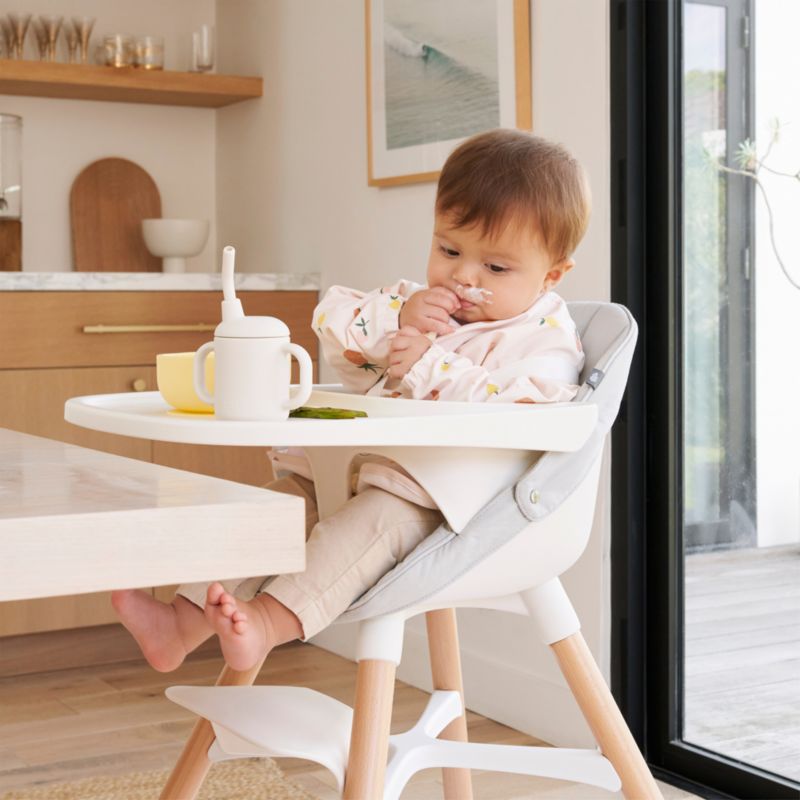 Lalo The Cushion Baby High Chair Coconut White Cushion - image 1 of 4