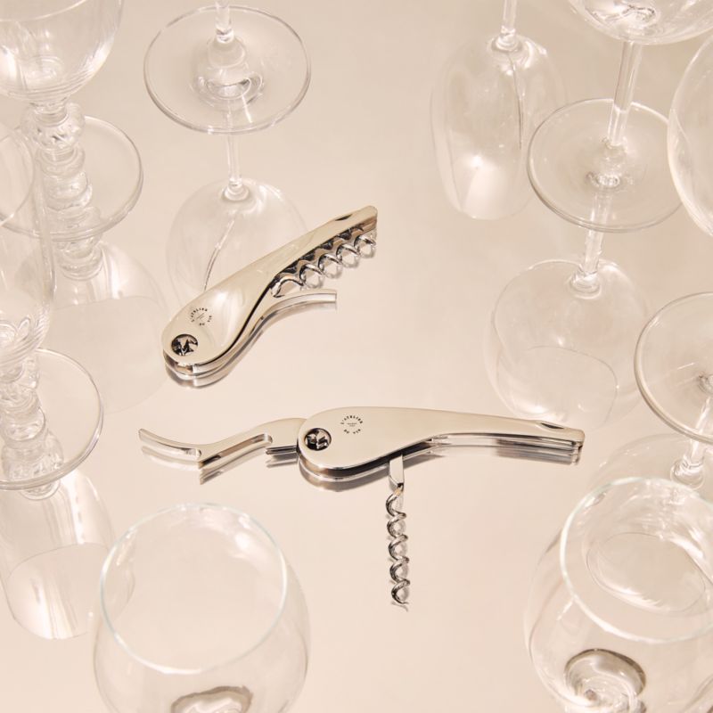 L'Atelier du Vin Silver Soft Machine Wine Corkscrew - image 1 of 9