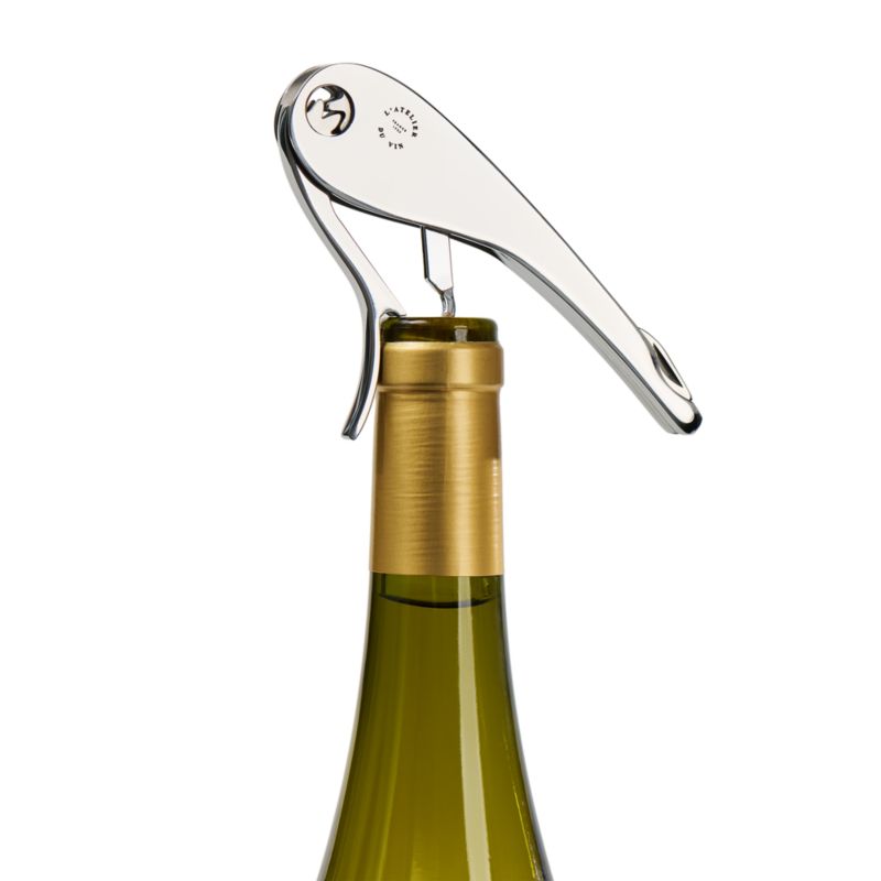 L'Atelier du Vin Silver Soft Machine Wine Corkscrew - image 3 of 9