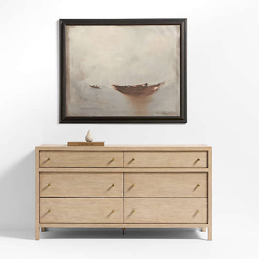 "The Wind Will Take Us" by Lindsay Browning 50"x41" Framed Wall Art Print