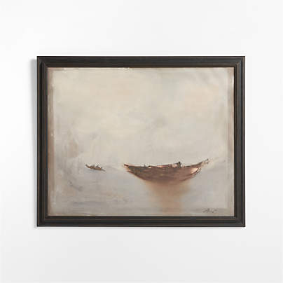 "The Wind Will Take Us" by Lindsay Browning 50"x41" Framed Wall Art Print