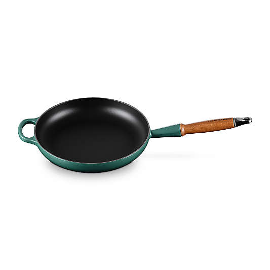 Le Creuset ® Signature 10.25" Artichaut Enameled Cast Iron Skillet with Wooden Handle