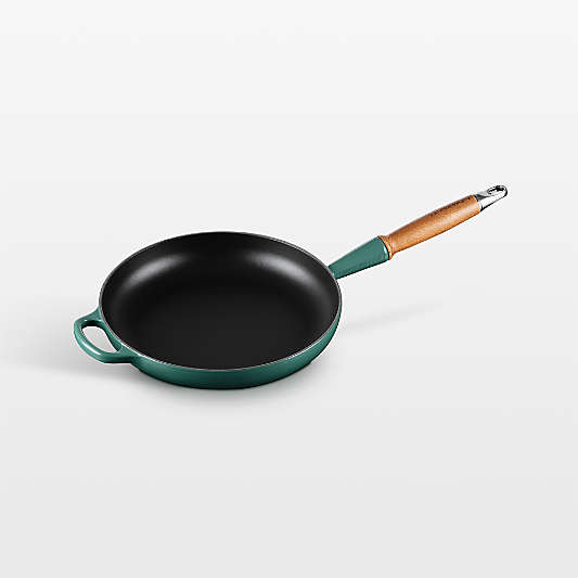 Le Creuset ® Signature 10.25" Artichaut Enameled Cast Iron Skillet with Wooden Handle