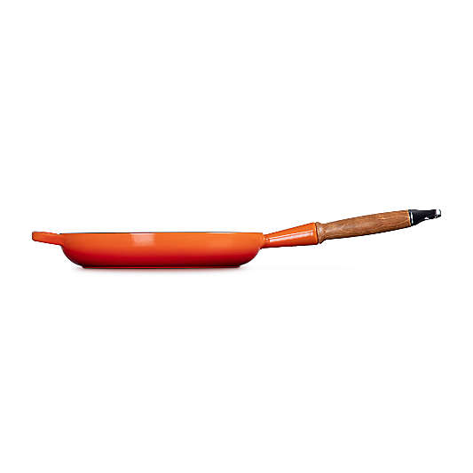 Le Creuset ® Signature 10.25" Flame Enameled Cast Iron Skillet with Wooden Handle