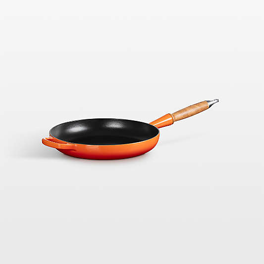Le Creuset ® Signature 10.25" Flame Enameled Cast Iron Skillet with Wooden Handle
