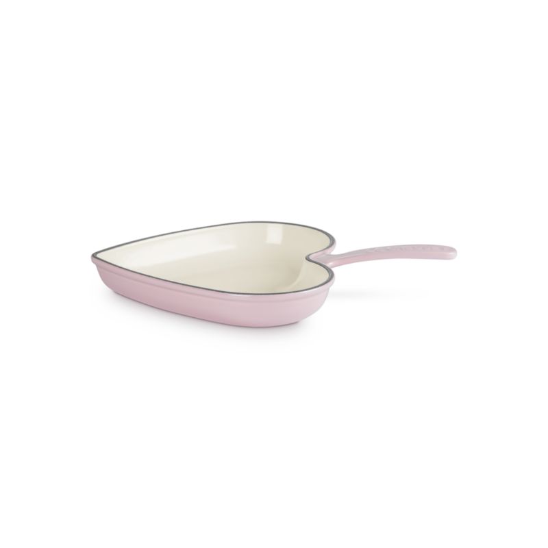 Le Creuset ® Traditional 10.25" Chiffon Pink Enameled Cast Iron Heart Skillet - image 1 of 6