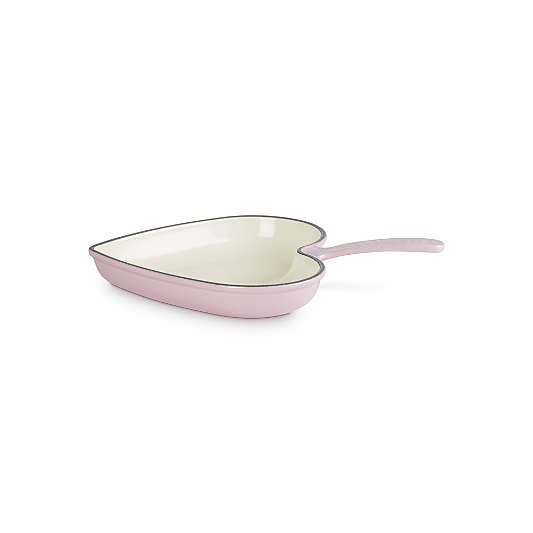 Le Creuset ® Traditional 10.25" Chiffon Pink Enameled Cast Iron Heart Skillet