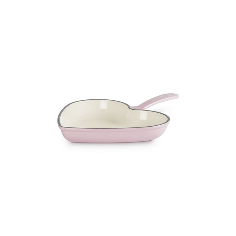 Le Creuset ® Traditional 10.25" Chiffon Pink Enameled Cast Iron Heart Skillet - image 4 of 6