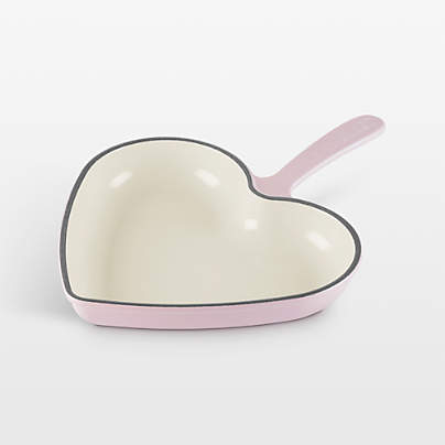 Le Creuset ® Traditional 10.25" Chiffon Pink Enameled Cast Iron Heart Skillet