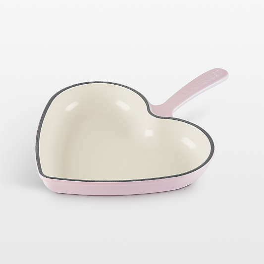 Le Creuset ® Traditional 10.25" Chiffon Pink Enameled Cast Iron Heart Skillet