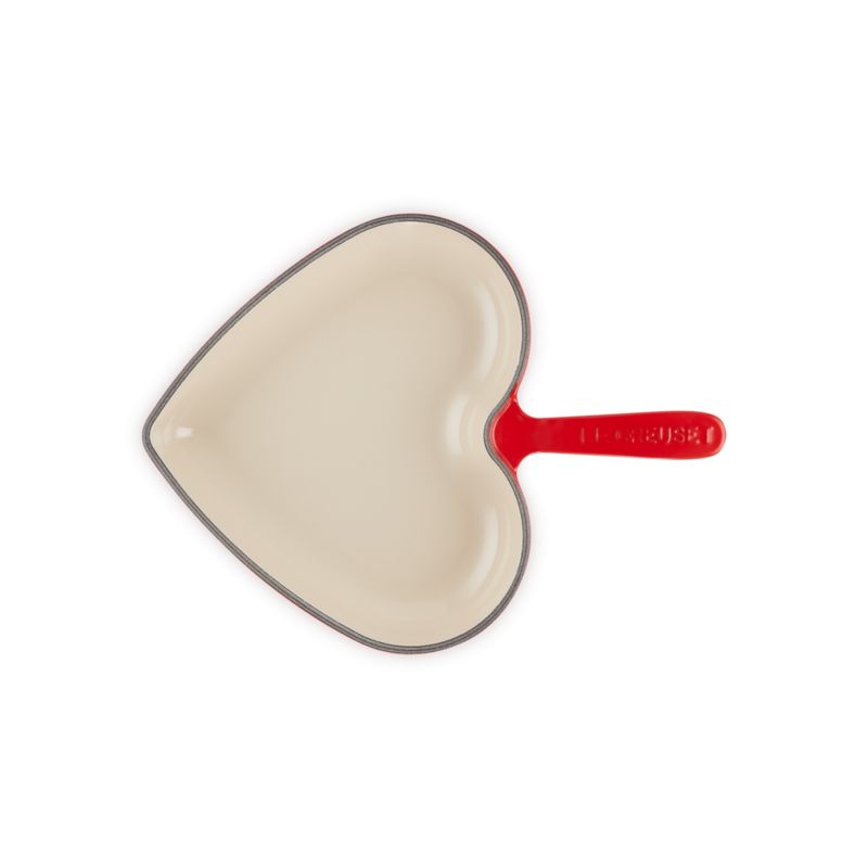 Le Creuset ® Traditional 10.25" Cerise Enameled Cast Iron Heart Skillet - image 2 of 5