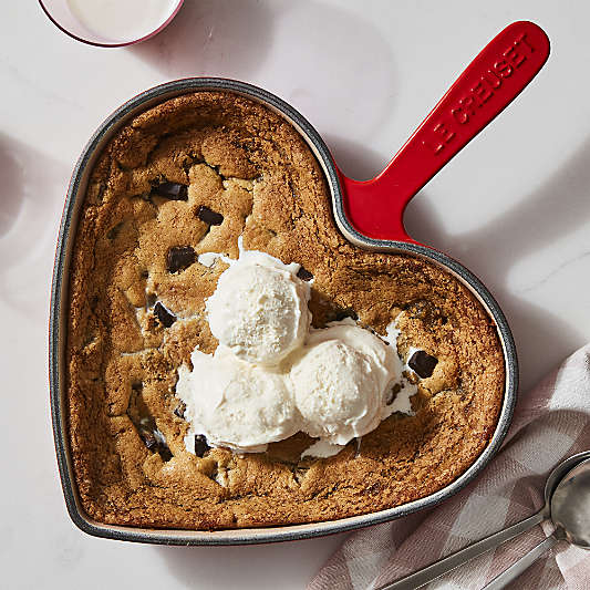 Le Creuset ® Traditional 10.25" Cerise Enameled Cast Iron Heart Skillet