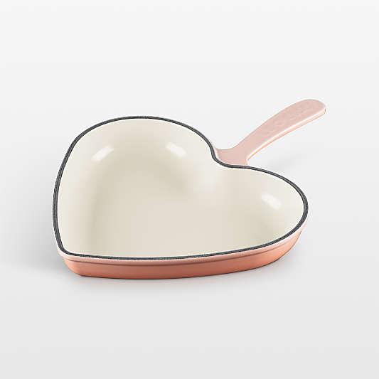 Le Creuset ® Traditional 10.25" Peche Enameled Cast Iron Heart Skillet