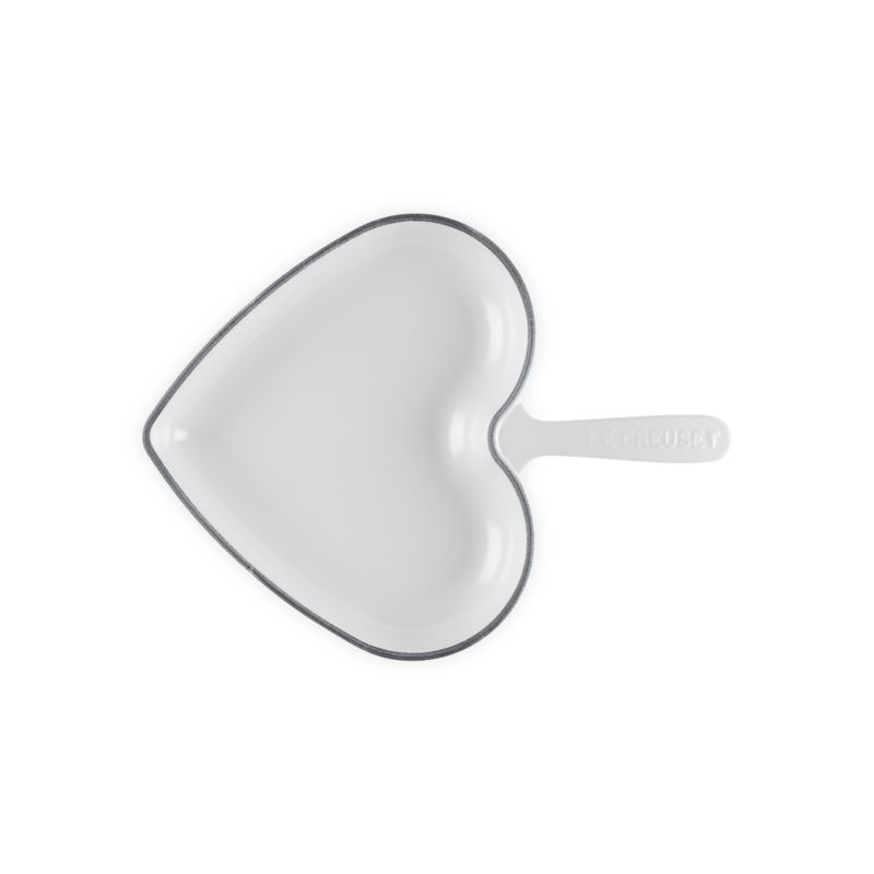 Le Creuset ® Traditional 10.25" White Enameled Cast Iron Heart Skillet - image 4 of 6