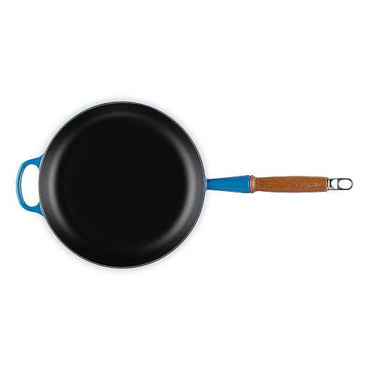 Le Creuset ® Signature 10.25" Marseille Enameled Cast Iron Skillet with Wooden Handle