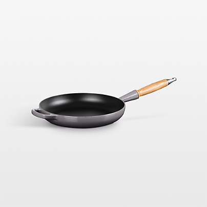 Le Creuset ® Signature 10.25" Oyster Enameled Cast Iron Skillet with Wooden Handle