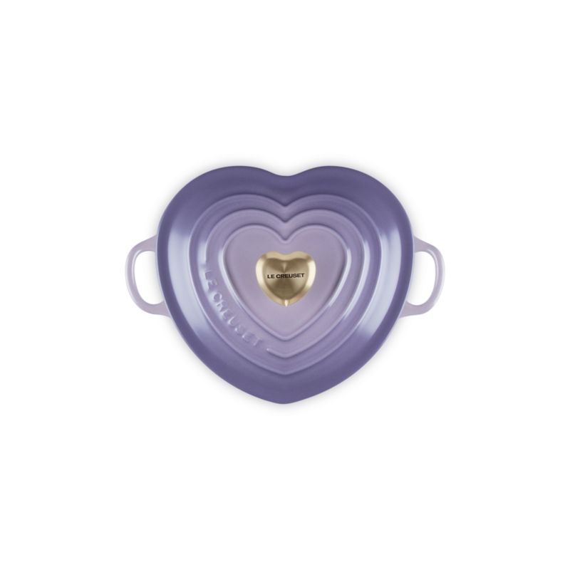Le Creuset ® Traditional 1.25-Qt. Provence Enameled Cast Iron Heart Dish with Light Gold Heart Knob - image 2 of 7