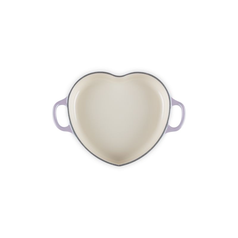 Le Creuset ® Traditional 1.25-Qt. Provence Enameled Cast Iron Heart Dish with Light Gold Heart Knob - image 4 of 7