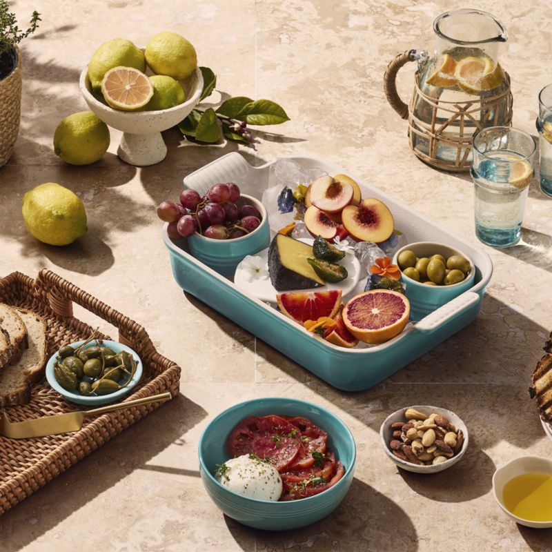 Le Creuset ® Heritage 4-Qt. Bleu Riviera Rectangular Ceramic Baking Dish - image 1 of 8