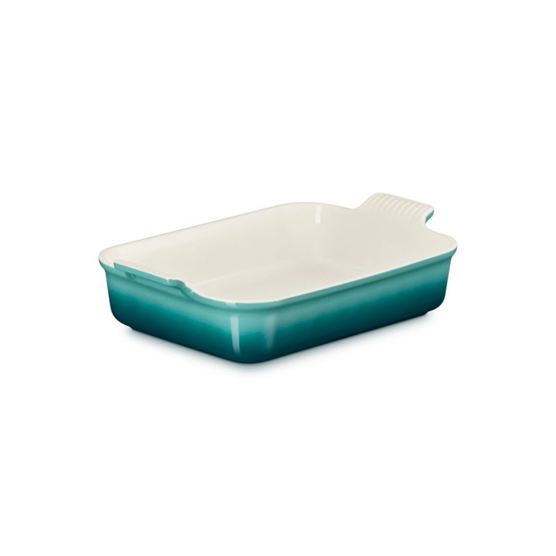 Le Creuset ® Heritage 4-Qt. Bleu Riviera Rectangular Ceramic Baking Dish - image 2 of 8